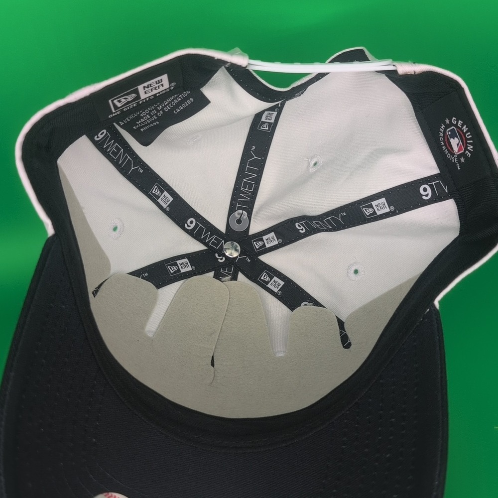 Atlanta Braves New Era 9Twenty Hat Navy Blue White Adult Adjustable Cap NWT - Picture 10 of 10